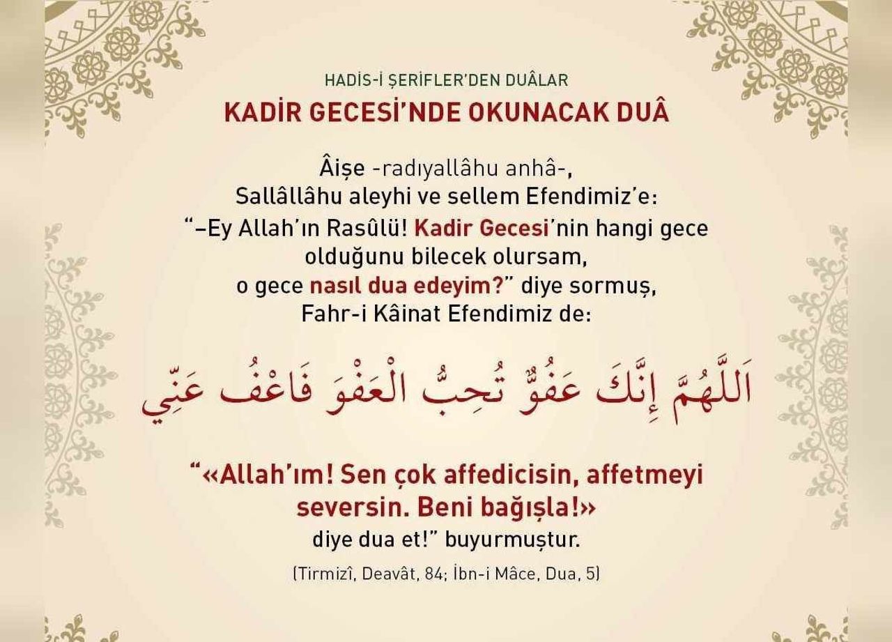 kadir gecesi duası