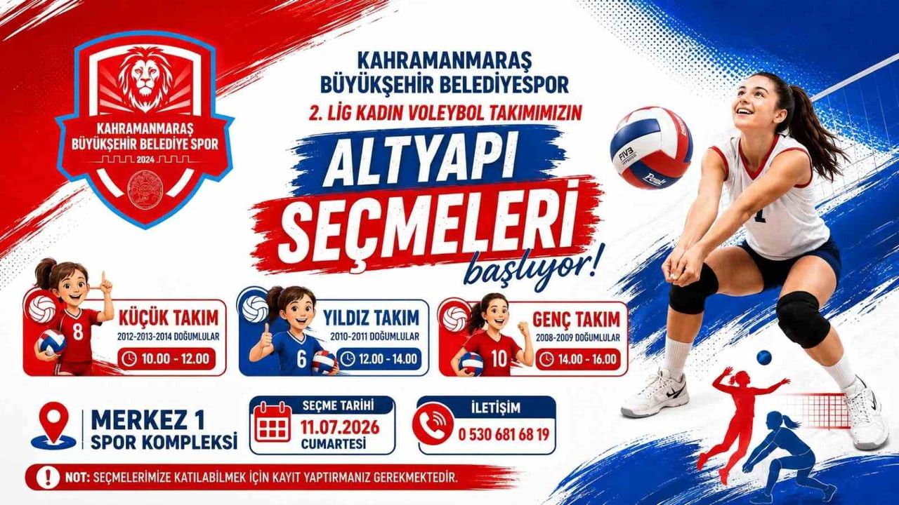 KAHRAMANMARAŞ BÜYÜKŞEHİR BELEDİYESPOR KADIN VOLEYBOL TAKIMI'NIN ALTYAPISINI GÜÇLENDİRMEK AMACIYLA...