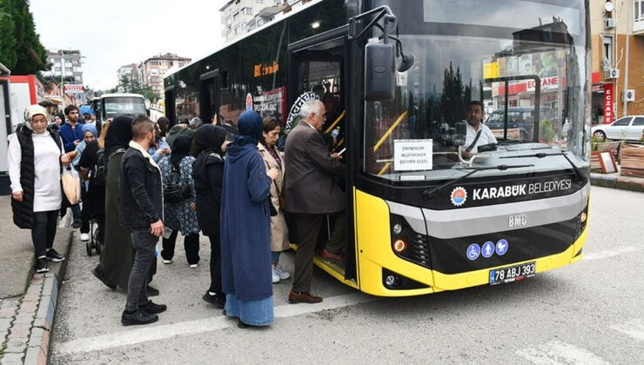 KARABÜK BELEDİYESİ ULAŞIM A.Ş., TOPLU TAŞIMA ARAÇLARINDA UYGULANAN 65 YAŞ ALTI ÜCRETSİZ ULAŞIM...