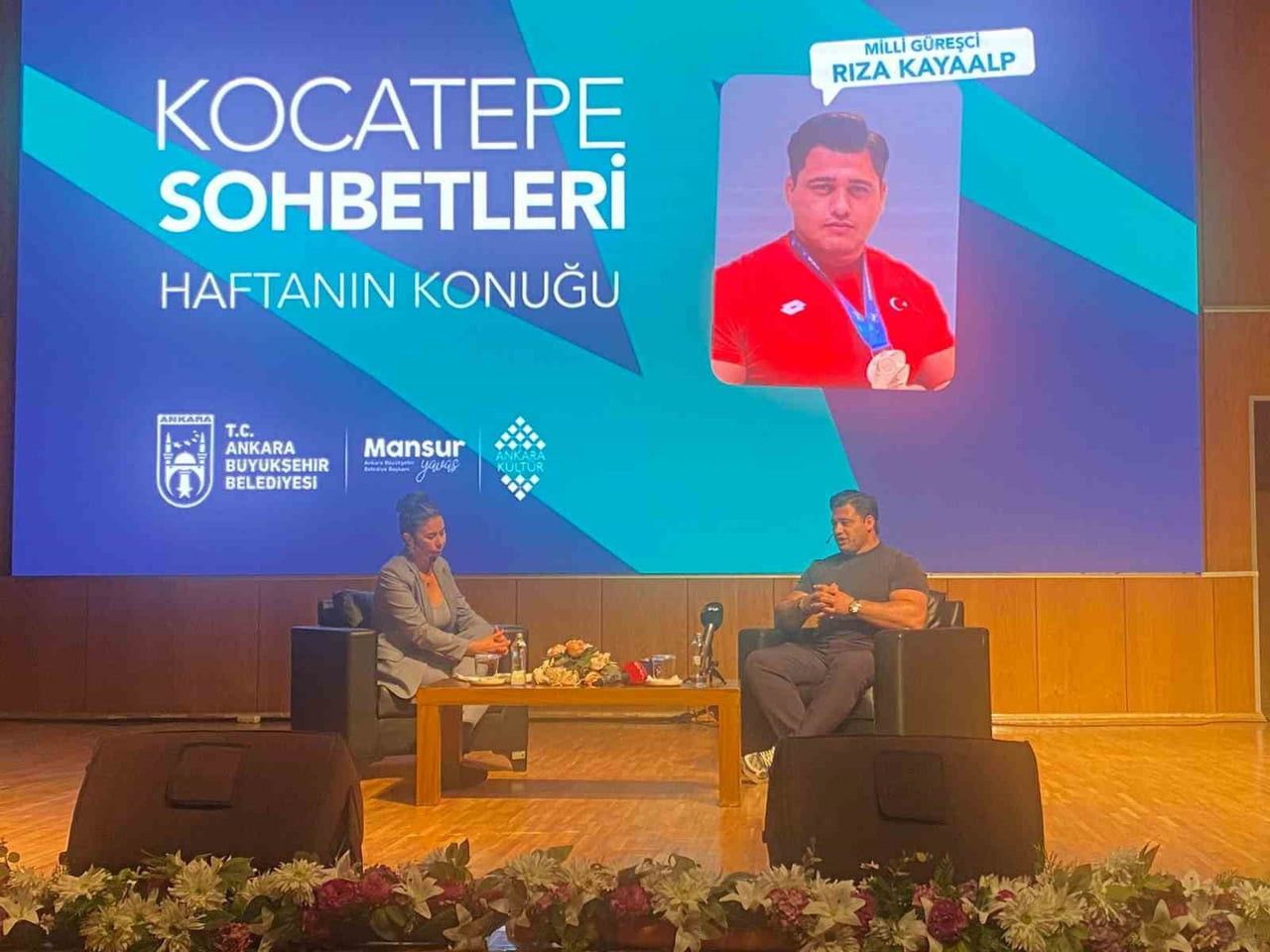MİLLİ GÜREŞÇİ RIZA KAYAALP, "BİR SPORCUDA BİR YETENEK VARSA ONU SONUNA KADAR ÜLKESİ ADINA...