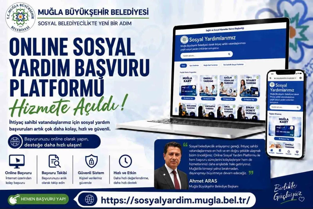 MUĞLA BÜYÜKŞEHİR BELEDİYESİ SOSYAL YARDIMLARA VATANDAŞLARIN DAHA KOLAY ULAŞMASI İÇİN ONLİNE...