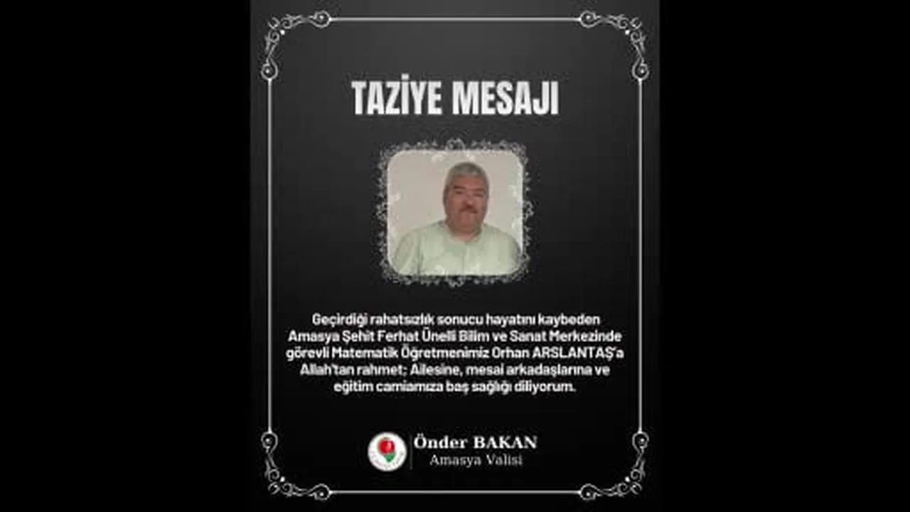 Orhan öğretmen, doğum günü ve evlilik yıldönümünde hayatını kaybetti