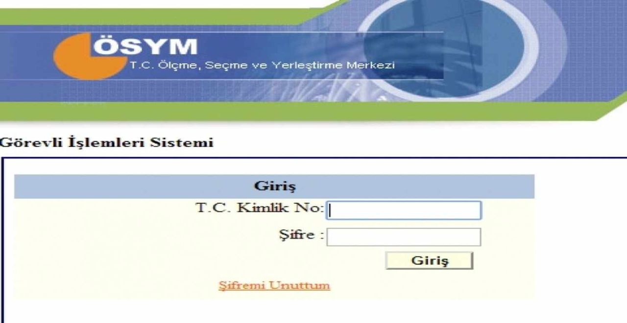 ÖSYM GİS şifremi unuttum ne yapabilirim?