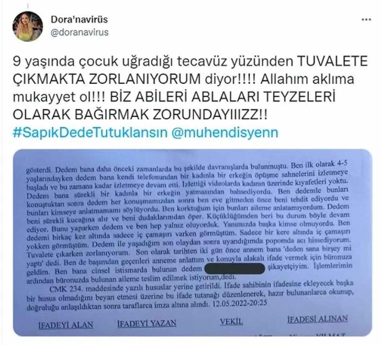 Sapıkdedetutuklansın