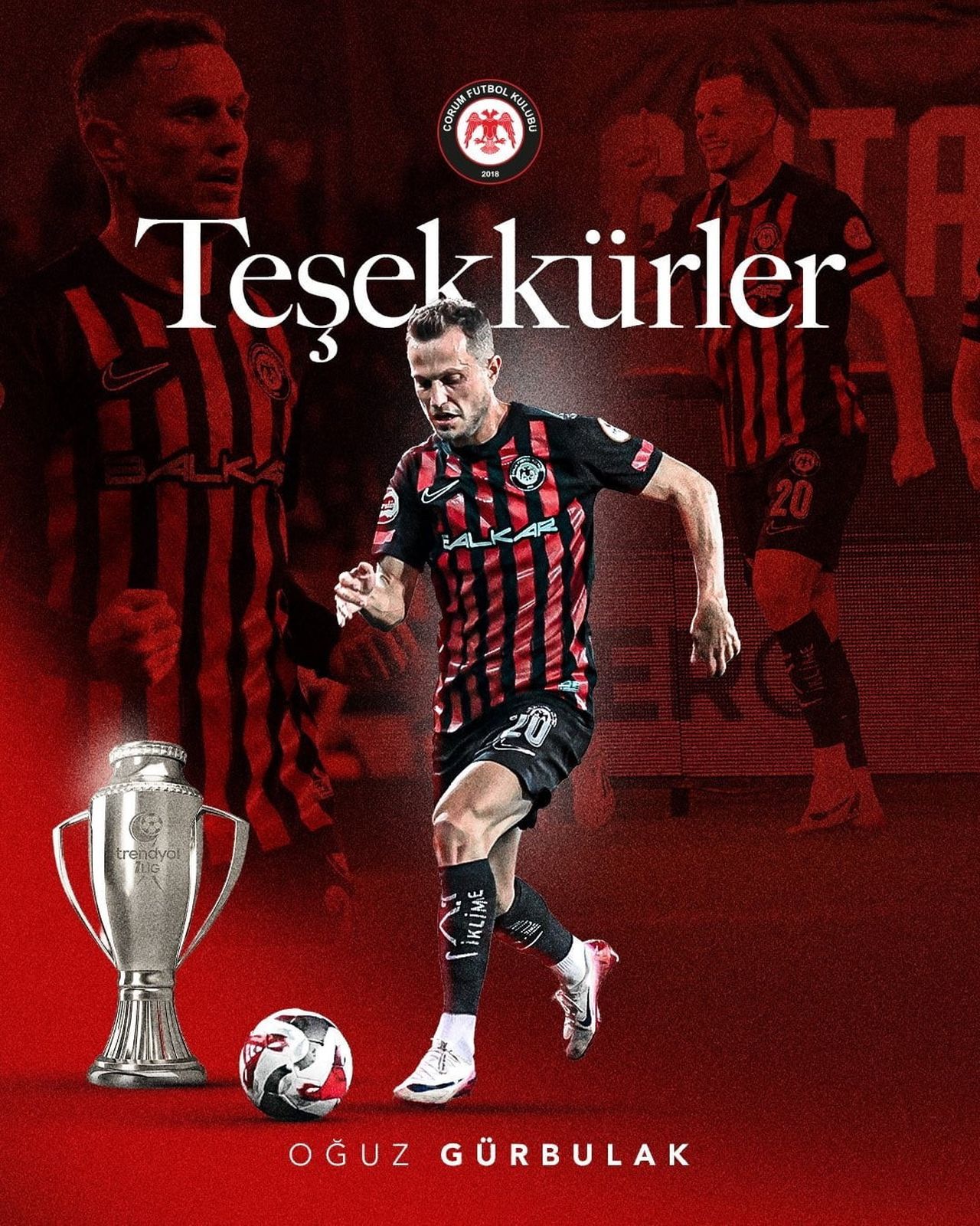 SÜPER LİG'DE MÜCADELE EDECEK OLAN ÇORUM FK, ORTA SAHA OYUNCUSU OĞUZ GÜRBULAK İLE SÖZLEŞMESİNİ...