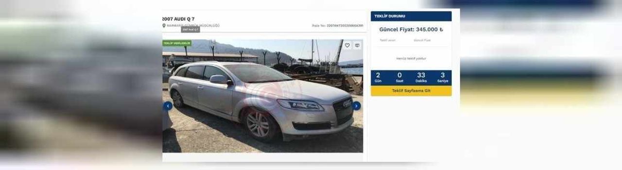 Ticaret Bakanlığı araç ilanları