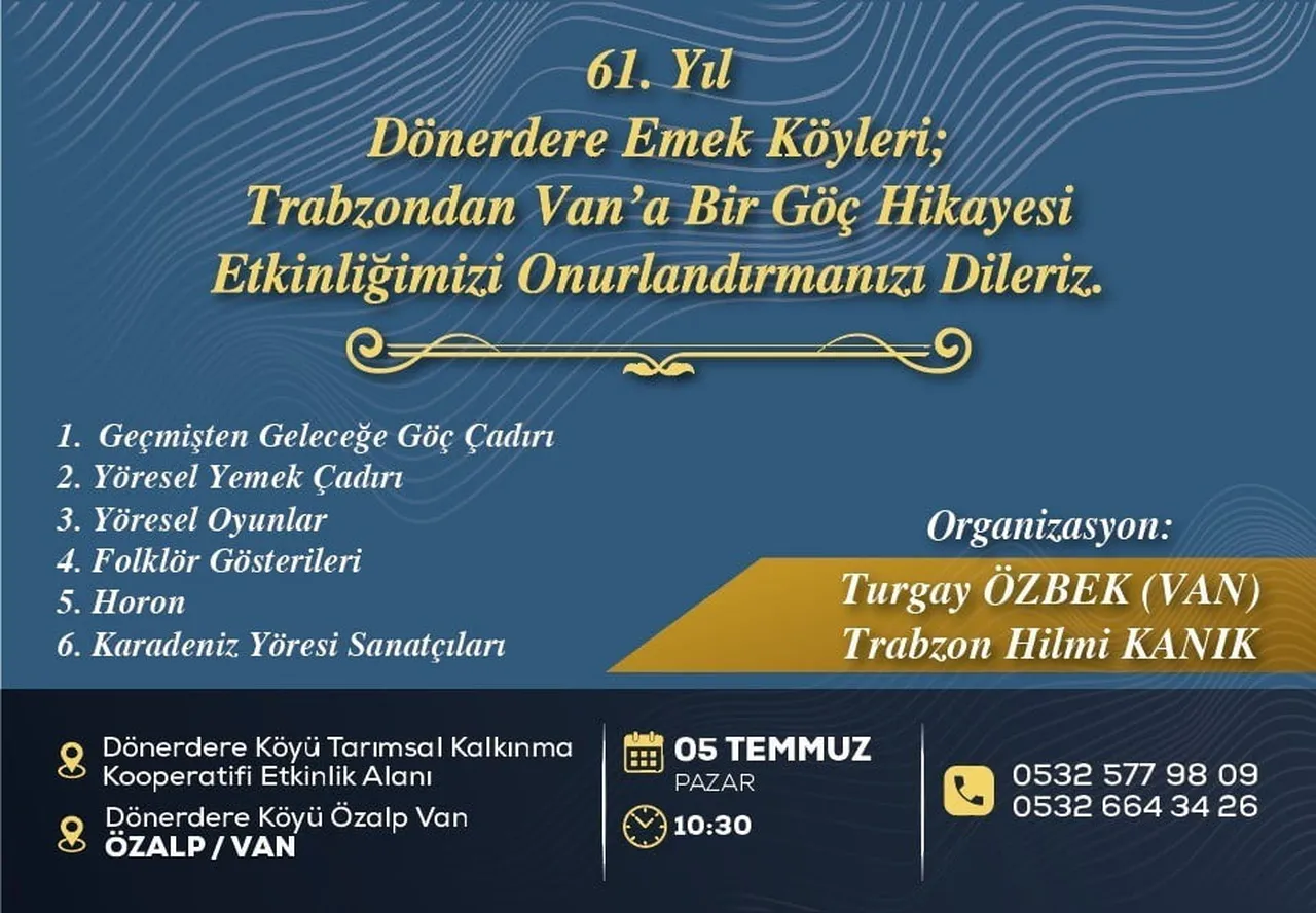 TRABZON'DAN VAN'A UZANAN BU YARIM ASIRDAN FAZLA KARDEŞLİK, UYUM VE DAYANIŞMA ÖYKÜSÜ, 5 TEMMUZ'DA...