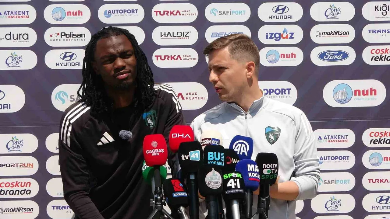 TRENDYOL SÜPER LİG'İN 33. HAFTASINDA KARAGÜMRÜK'Ü KONUK EDECEK OLAN KOCAELİSPOR'DA JOSEPH NONGE...