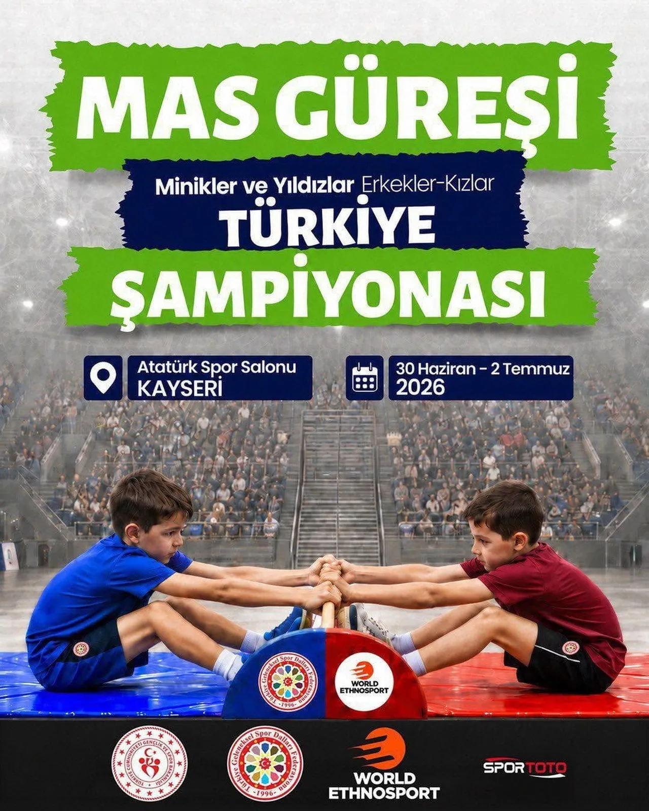 TÜRKİYE’NİN DÖRT BİR YANINDAN GELECEK MİNİK VE YILDIZ SPORCULAR, 30 HAZİRAN – 2 TEMMUZ 2026...