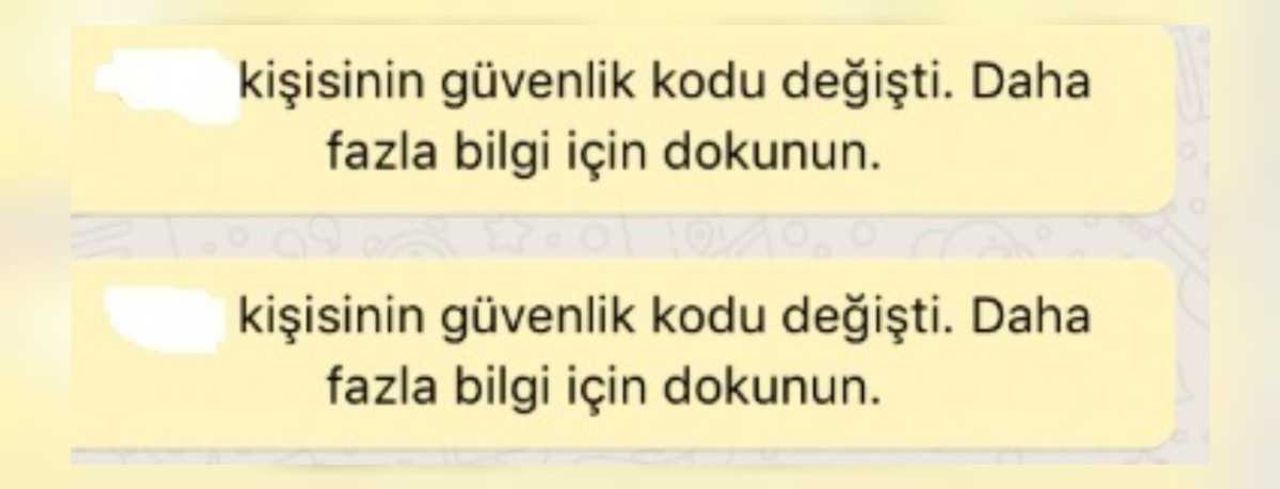WhatsApp güvenlik kodu değişti ne demek