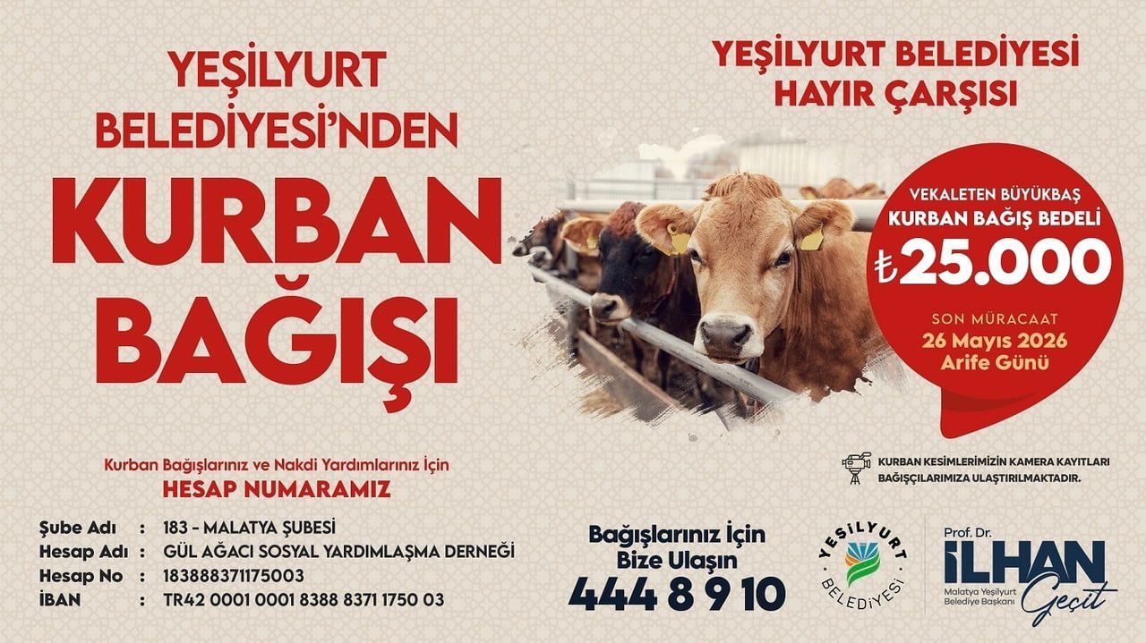 YEŞİLYURT BELEDİYESİ’NDEN KURBAN BAĞIŞI SEFERBERLİĞİ