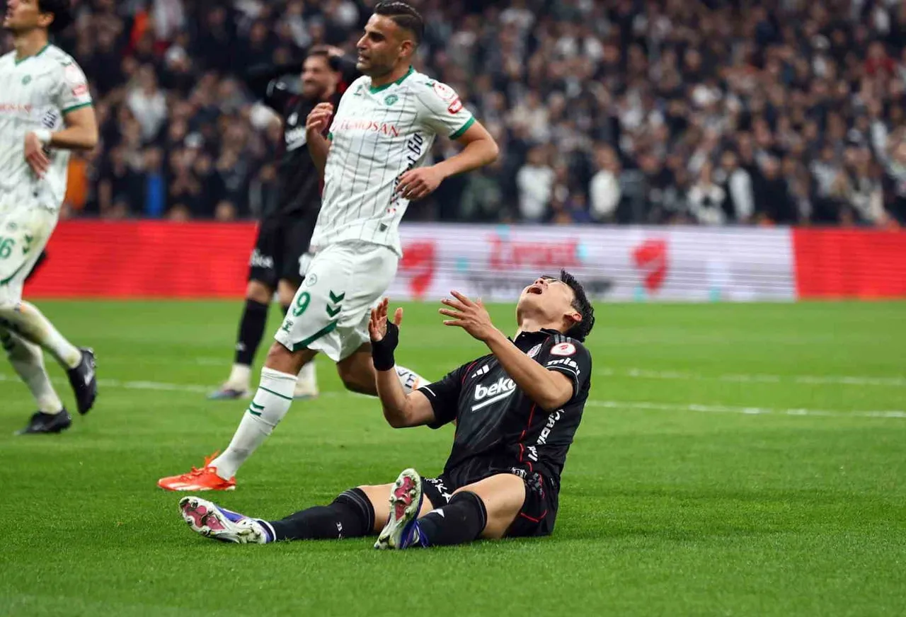 ZİRAAT TÜRKİYE KUPASI YARI FİNAL MAÇINDA BEŞİKTAŞ, KONUK ETTİĞİ KONYASPOR’A 1-0 MAĞLUP OLDU....