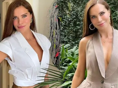 Ebru Şallı Dekolteli Fotoğrafları