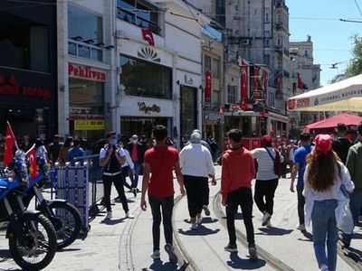 Taksim’de Korkutan Kalabalık!
