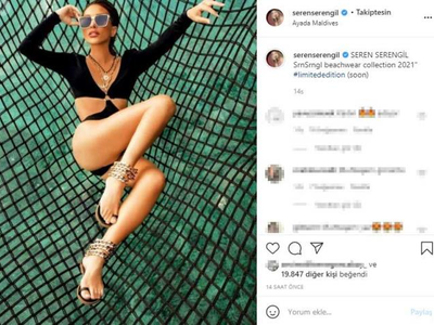 Seren Serengil'in Bikinili Paylaşımları Olay Oldu!