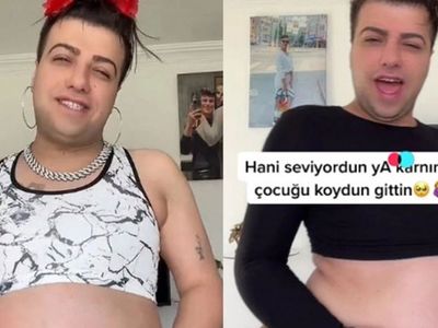 Hamile olduğu iddia eden Mükremin şimdi de erkek arkadaşıyla öpüştüğü videoyu paylaştı