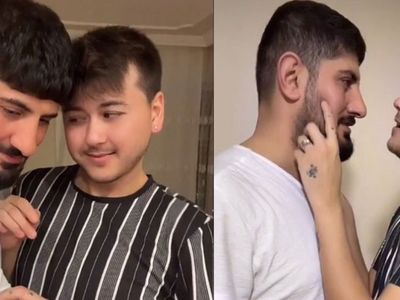 Az olmuş bu direkt herkesin önünde birlikte olun da rahatlayın... TikTok fenomeni Caner ve Nejdet'ten yeni bir yatak odası paylaşımı geldi... Gizlice her şeyi çekti