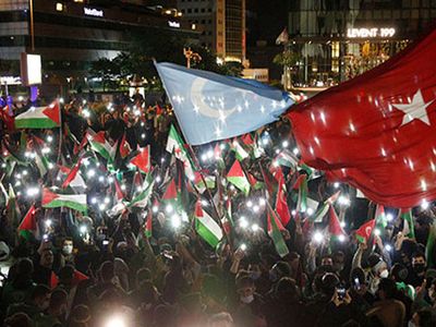 İsrail'in Mescid-i Aksa'ya Yönelik Saldırıları Protesto Edildi