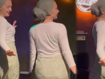 Başörtülü twerk dansıyla tanınan TikTok fenomeni Esra Rabia Ünal bu kez parlak taytıyla olay yarattı! ‘Başındakini bari kirletme’