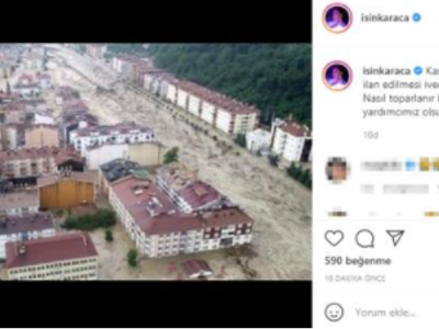 Ünlü İsimlerin Karadeniz’de Yaşanan Sel Felaketi İçin Yaptığı Paylaşımlar