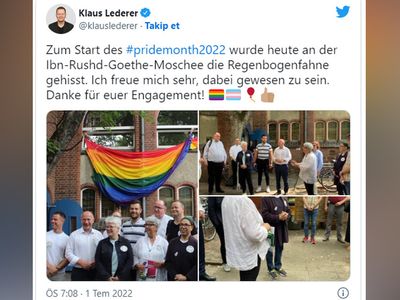 Camide skandal görüntüler! Önce LGBT bayrağını astılar sonra da paylaşım yaptılar 'Bu ne saygısızlık!...'