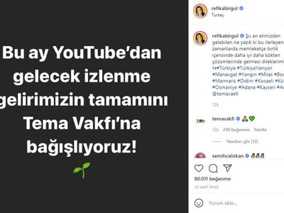 Ünlü İsimler Harekete Geçti! Tema Vakfı'na Bağış Kampanyası Başladı