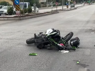 Burdur'da motosiklet kazasında sürücü ağır yaralandı