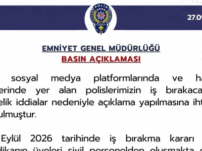 Emniyet Genel Müdürlüğü'nden iş bırakma iddialarına yanıt: polislerimizin iş bırakacağı doğru değil