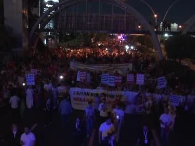 15 Temmuz'un 10. yıl dönümünde Cumhurbaşkanlığı Külliyesi'ne yürüyüş