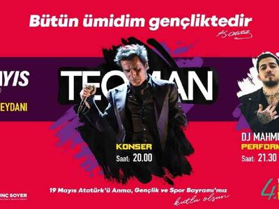 19 Mayıs İzmir Fener Alayı saat kaçta? 19 Mayıs Teoman konseri saat kaçta, nerede, ne zaman?