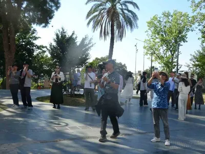 Antalya'da öğrenci yürüyüşü ile Filistin'e destek verildi