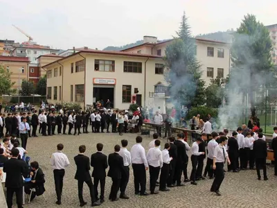 Rize'deki balık festivalinde palamut buluşması