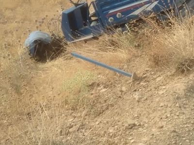 Baykan'da tarım aracı devrildi: Sürücü hastaneye kaldırıldı