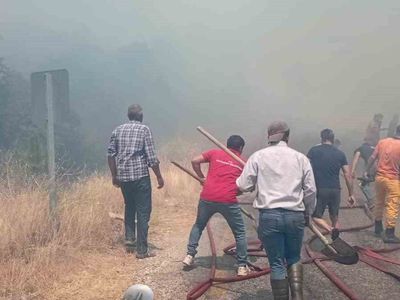 Kuyucak’ta ziraat alanındaki yangın ormana ulaşmadan kontrol altına alındı