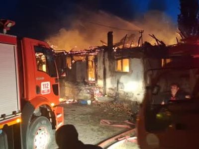İskilip'te çıkan yangında iki ev kullanılmaz hale geldi
