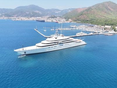 Abramoviç'in Lüks Yatı 'Eclipse', Marmaris'ten Ayrıldı