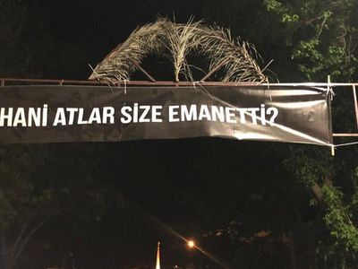 Adalar’da Hayvanseverler, İBB’ye Kayıp Atları Pankartlarla Sordu