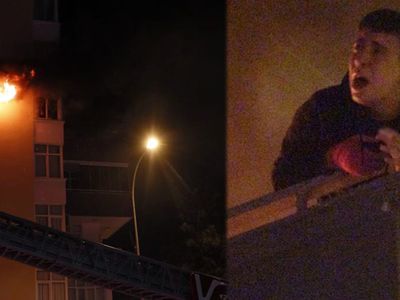 Adana'da 19 Yaşında Bir Genç Sinir Krizi Geçirdiği Esnada Evini Ateşe Verdi Sonra Balkonda Sigara Yaktı