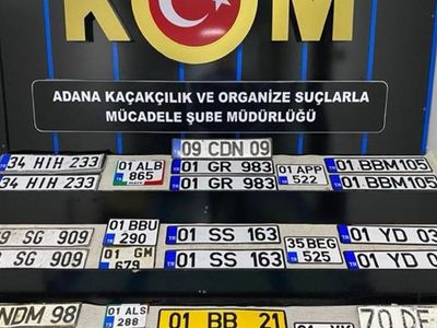 Adana'da Sahte Araç Plakası Operasyonu
