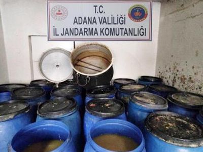 Adana'da Üç Bin Litre Sahte İçki Bulundu