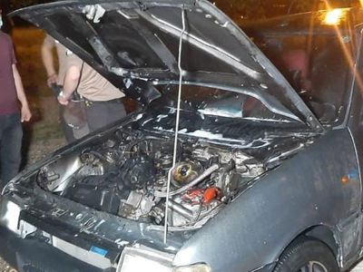 Adıyaman’da Bir Otomobil Alev Alev Yandı