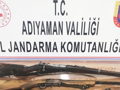 Adıyaman’da Jandarma Tarafından Ruhsatsız Silah Yakalandı