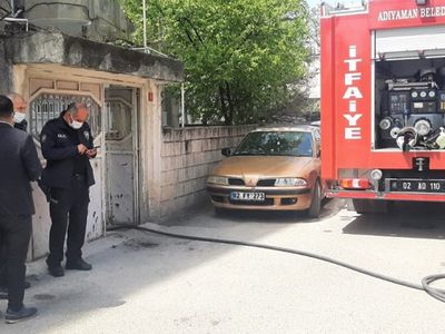 Adıyaman'da Kazan Dairesinde Yangın Çıktı
