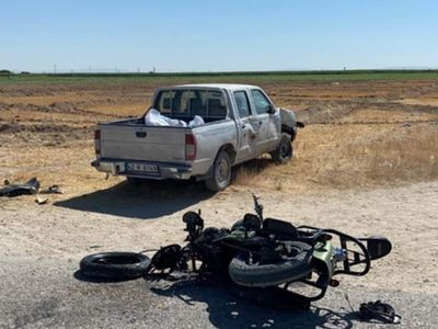 Adıyaman'da korkunç kaza! Kamyonet ile motosikletin çarpışması sonucu köy korucusu hayatını kaybetti