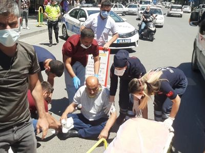 Adıyaman’da Motosiklet Yayaya Çarptı