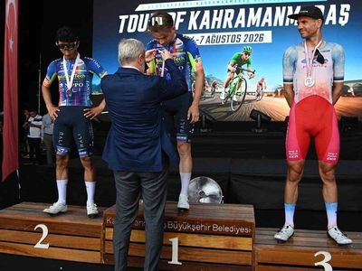 Kahramanmaraş'ta uluslararası bisiklet turnuvasında şampiyonluk Ukraynalı sporcunun