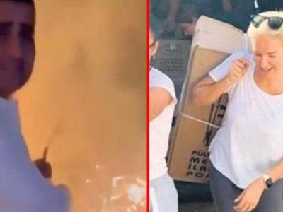 Afet Bölgesine Giden Burcu Esmersoy Sırtında Koli Taşıdı!
