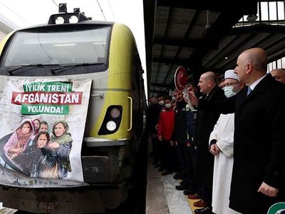 Afganistan'a 750 Ton Malzeme Taşıyan İyilik Treni Ankara'dan Yola Çıktı!