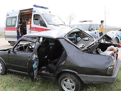 Ankara'da Devrilen Otomobilin Sürücüsü Hayatını Kaybetti