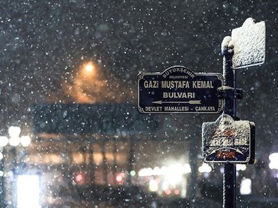 Ankara'da Kar Yağışı Hakim Oldu